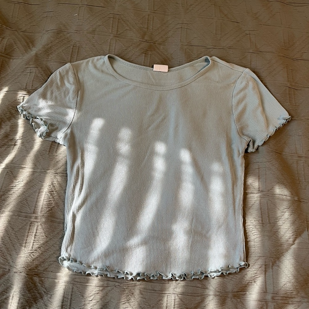Sea foam green baby tee
